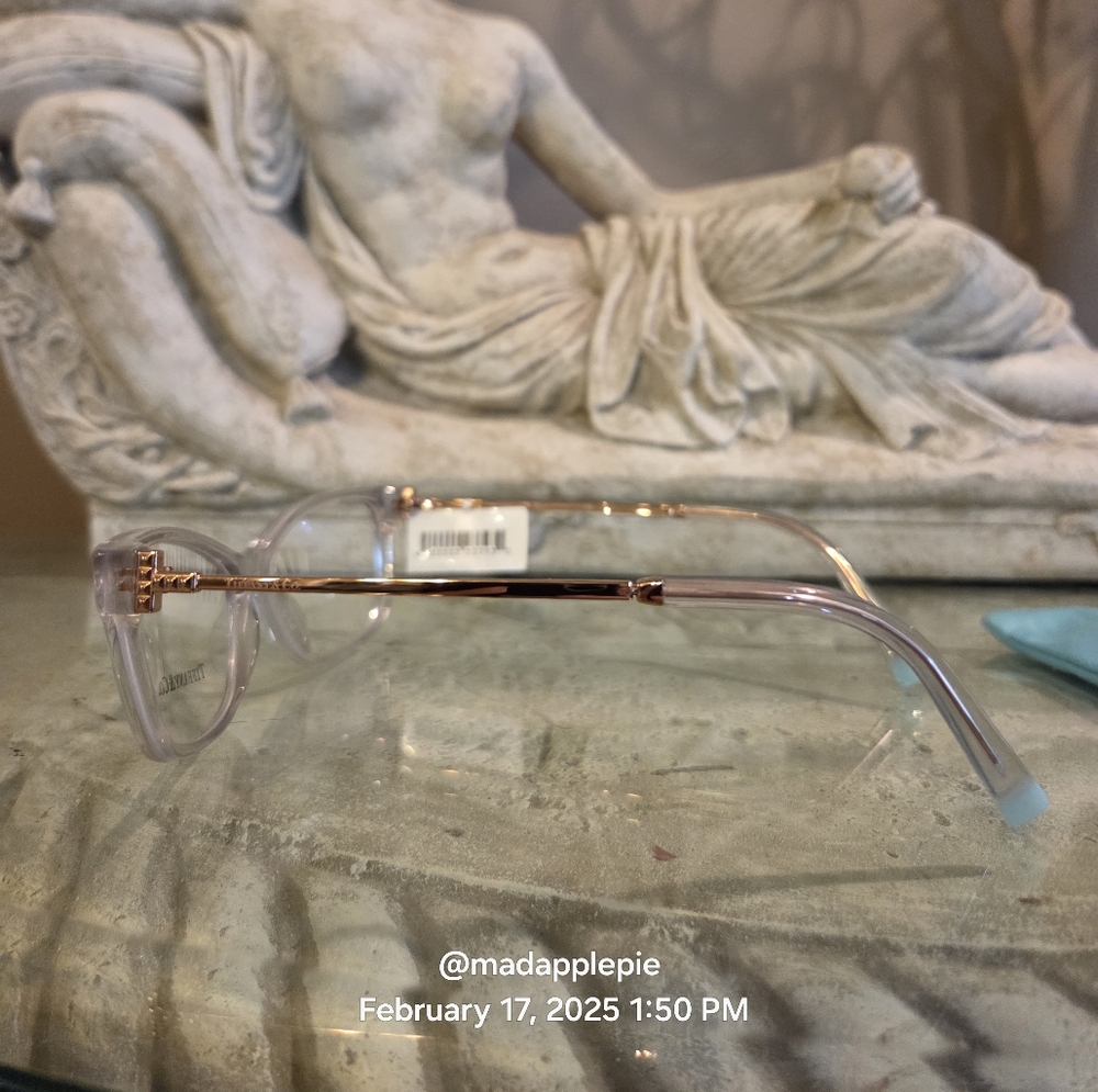 Tiffany & Co Eyeglass Frames Only TF2204 Rubedo Translucent Designer Luxury #157 - Picture 7 of 10
